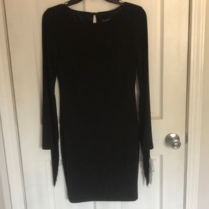 Jessica Simpson fringed sleeve cocktail dress NWT